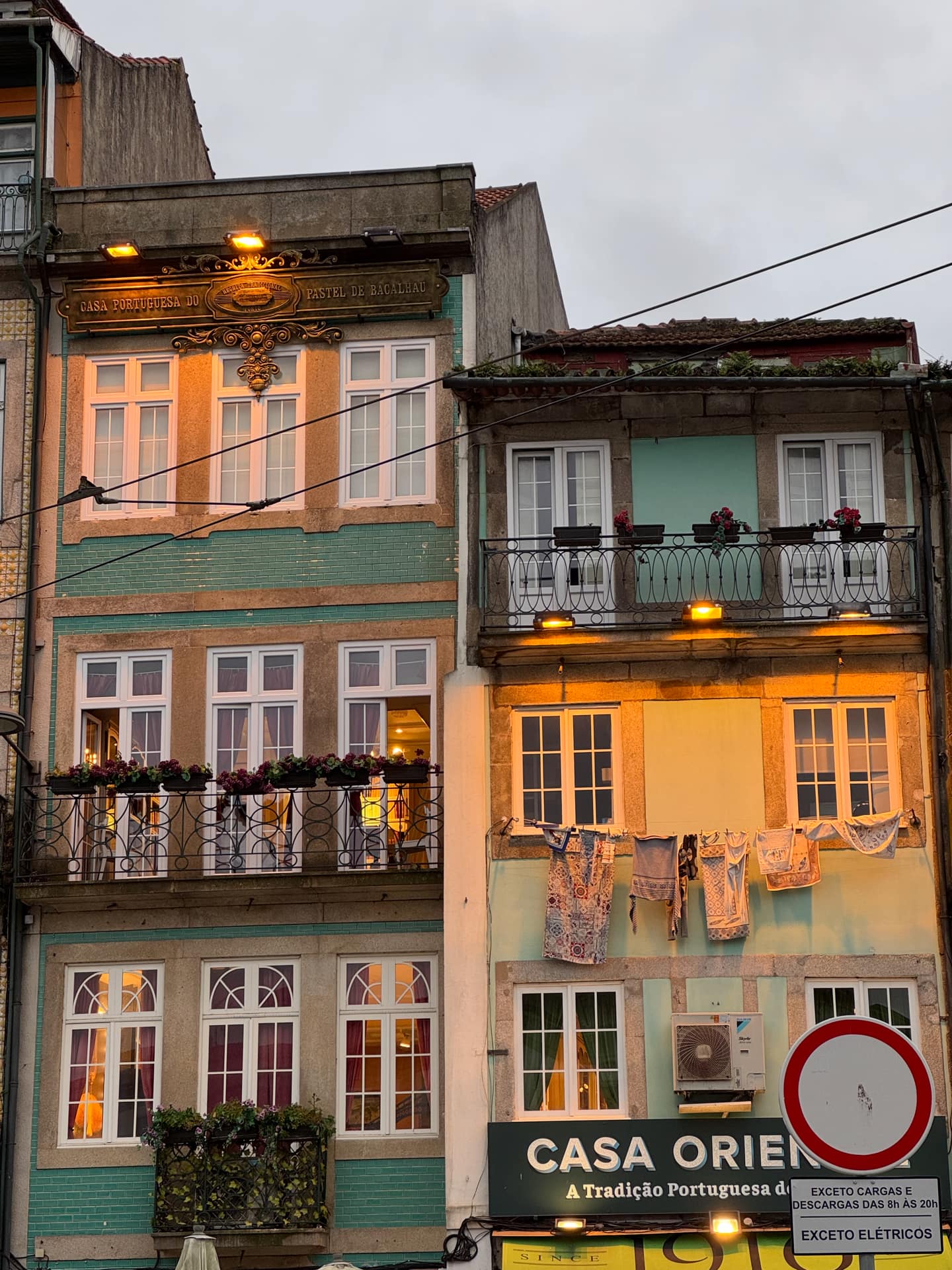 Traditional Porto Buildings facade.