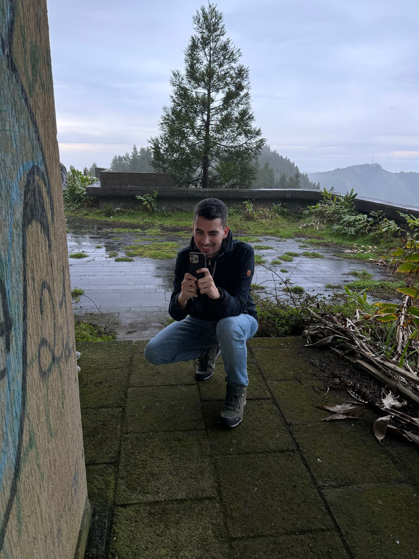 From Nina’s point of view: Pedro taking a picture of her, while she captures him in return.